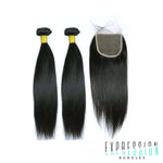 Mink Straight Bundle Deal w/Closure